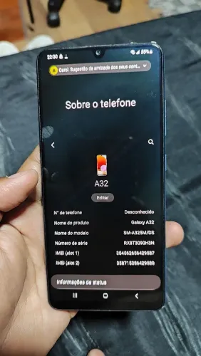 Galaxy A32 128GB muito bom