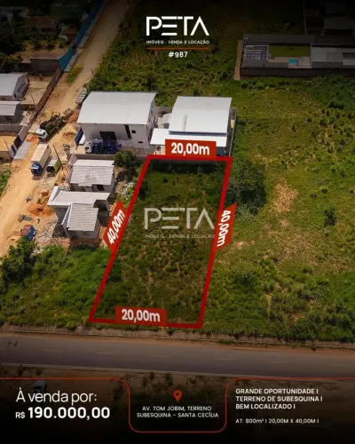 Lote/Terreno, Santa Cecília - Cantá