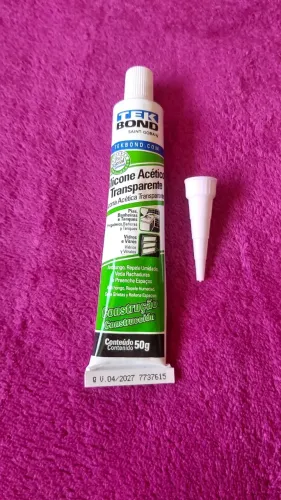 Novo - silicone acetico transparente tekbond 50g