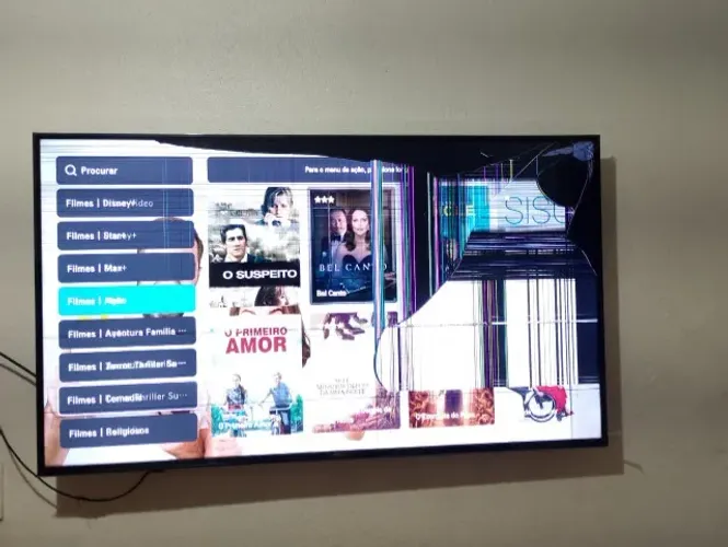 Smart TV LG 50 4K (Modelo 50UA85) - Tela Quebrada