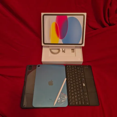 iPad 10ª Geração 256GB Azul + Teclado + Capa + Caneta | KIT COMPLETO