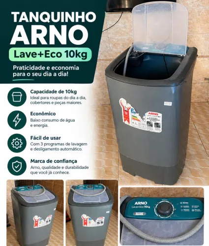 Tanquinho Arno Lave+Eco 10kg