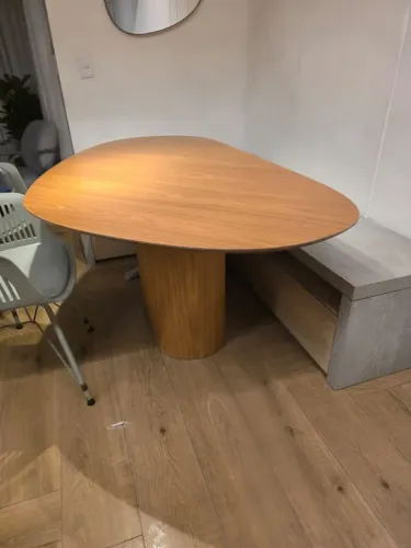 Mesa jantar organica 6 lugares
