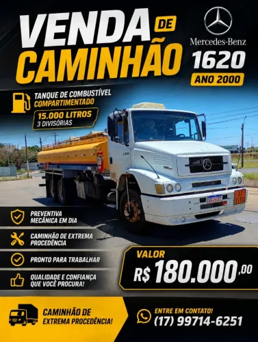 Vendo caminhão 1620 no tanque de combustível de extrema procedência