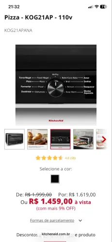 Forno Multifunções KitchenAid
