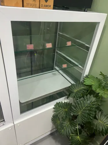 Expositor neutro 70cm  retilíneo - vitrine