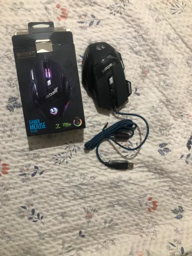 Mouse Gamer Exbom MS-G280 3200 DPI 7 Botões RGB Cabo Reforçado ?