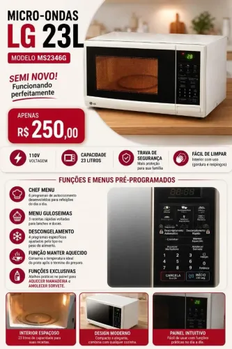 Microondas LG 23L