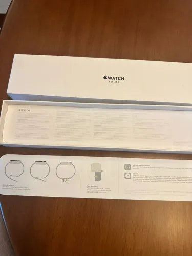 Apple Watch Series 3 42mm Space Gray + Carregador + Caixa