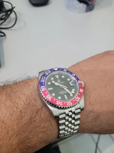 Relógio Pagani Design GMT Pepsi Automático