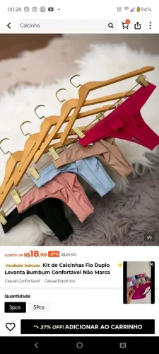 13 Calcinhas fio duplo M - NOVAS SHEIN