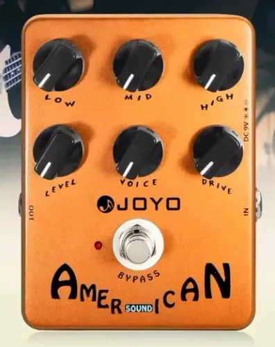 Pedal de Simulação de Amplificador JOYO JF-14 American Sound, Tonalidade Clássica Fd57 Del