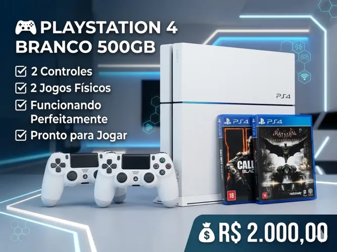 Ps4 branco-perfeito estado 500 GB