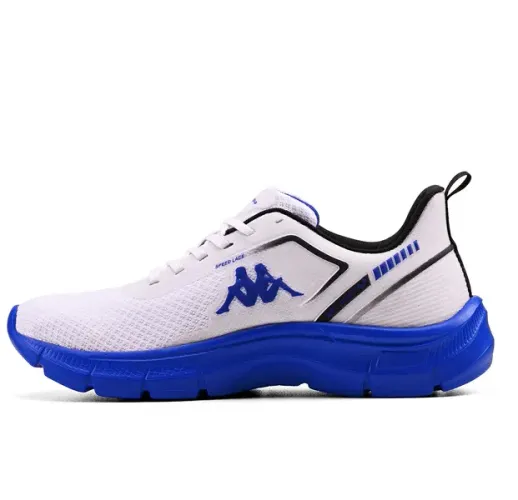 Tênis Kappa Run 200 Original Azul e Branco Caminhada Academia