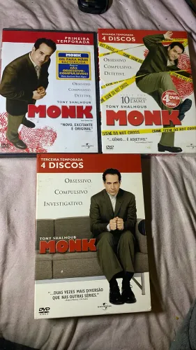 DVDs MONK - série - primeira segunda e terceira temporada