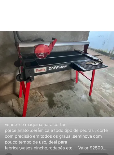 Vende-se Máquina de cortar porcelanato