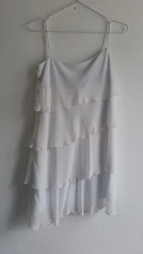 Vestido branco crepe
