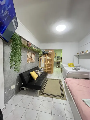 Apartamento Á Venda Mobiliado 1 Quarto Sacada Aviação Praia Grande São Paulo
