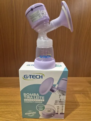 Bomba Tira Leite Materno G Tech Automática, Usada Apenas 1 Vez, 3 modos de uso