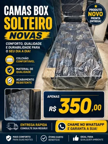 CAMAS BOX SOLTEIRO