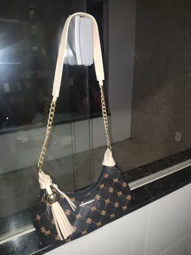 Bolsa Di Marlys marrom couro legítimo
