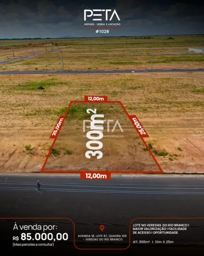 Lote no Veredas do Rio Branco - CONSTRUÇÃO IMEDIATA