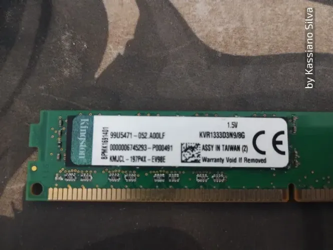 memória Pc 8gb-ddr3 Kingston Slim dual-rank testada
