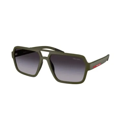 ÓCULOS DE SOL PRADA LINEA ROSSA - PS A06S 15X09U 59 - Verde Mate
