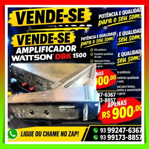 Amplificador profissional wattson dbk 1500