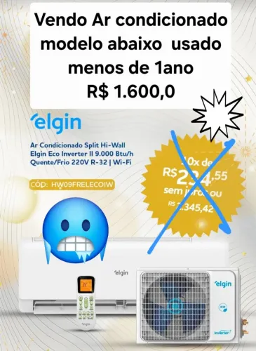 Ar Condicionado 9mil BTUs