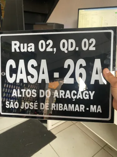 PLACAS DE ENDEREÇO 