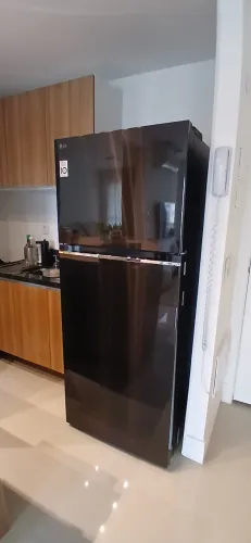 Geladeira LG Frost Free Inverter 395L Duplex Cor Black Inox - 127V