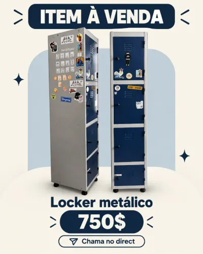 Armário 4 portas Metal Locker