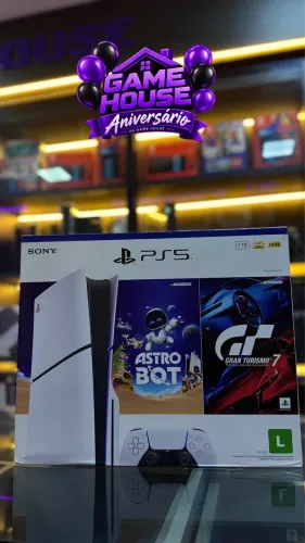Playstation 5 Slim 1tb mídia física + 2 jogos * Novo lacrado* Loja física