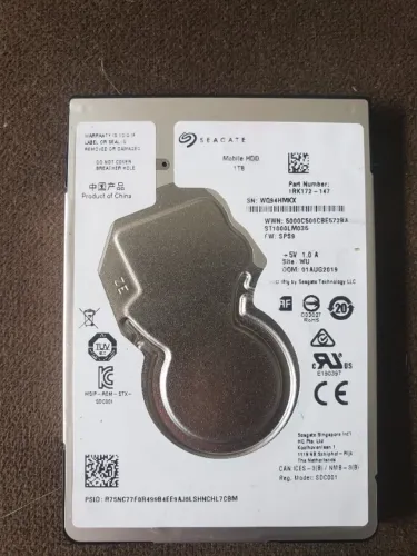 Hd 1tb novo 