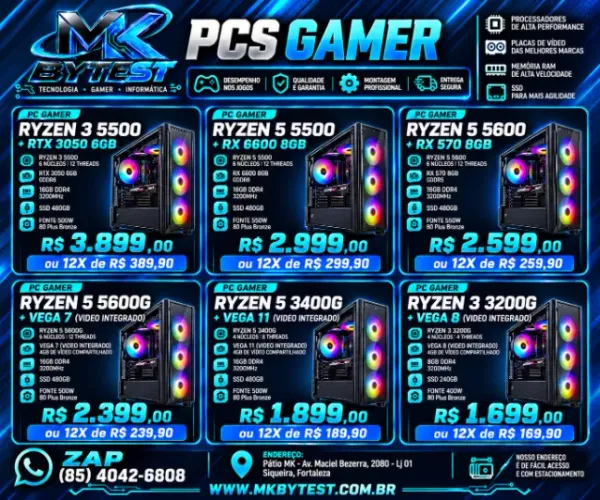 CPU GAMER 3 3200GB RAM 8GB SSD 240GB