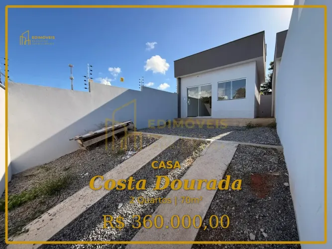 Pronta para morar: Casa em Costa Dourada com 2 Quartos e área de serviço!