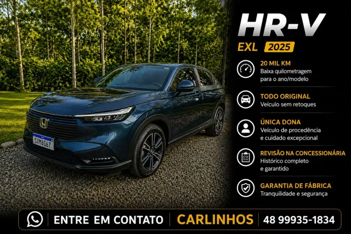 Honda HR-V EXL 1.5 Sensing 16V 5P Aut. 2025