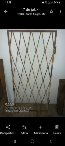 Portão de Grade de Ferro 