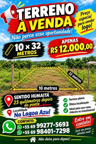 Vendo um Tereno sentido Humaita