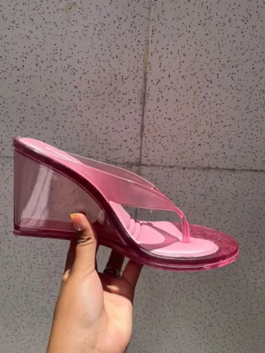Melissa Nabeela Rosa Transparente 39/40 - Nova, Nunca Usada