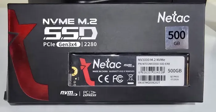 SSD 500GB NVME - NOVO