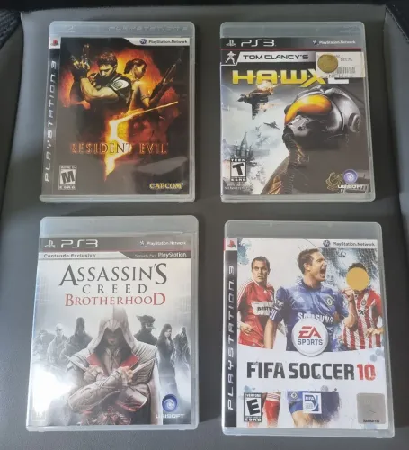 Lote com 4 jogos de PS3 originais selecionados