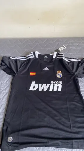 Camisa Real Madrid 2007/2008 Preta - Nova - Tam G