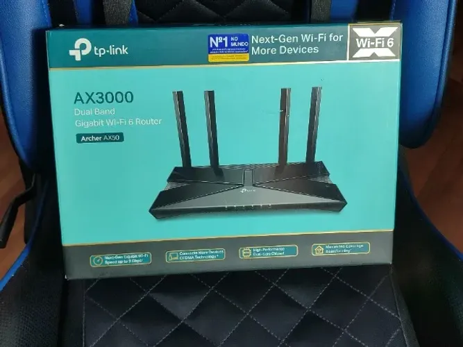 Roteador Archer Ax50 de alta velocidade com Wifi 6 Dual Band Lacrado