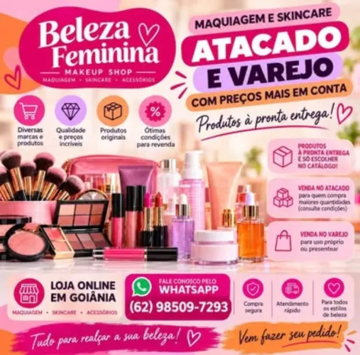Maquiagens e Skincare no Atacado e Varejo | Pronta Entrega em Goiânia