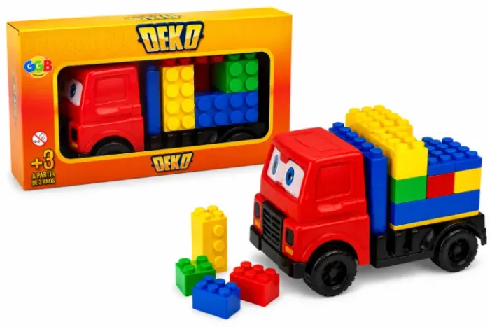 Caminhão Infantil de Blocos de Montar DEKO - Novo - Ditudo Tech e Variedades