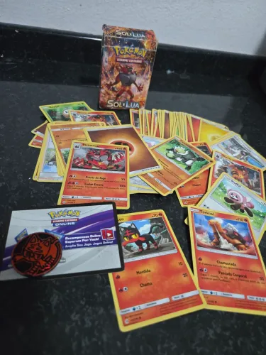 Pokemon sol e lua 60 cartas