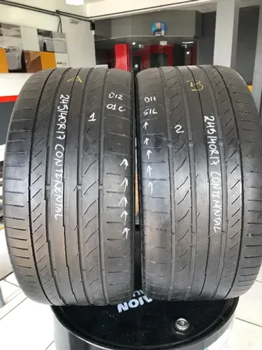 Kit 02 Pneus 245/40R 17 Continental Contisportcontact 5 MO 91W (usados)