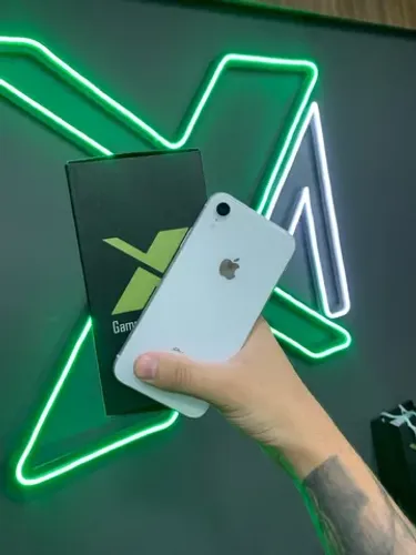 iPhone XR branco impecável com garantia - temos o melhor preço 